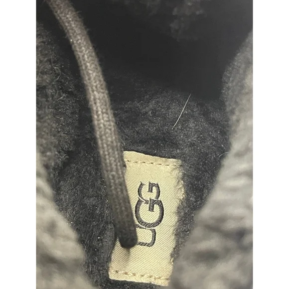 UGG Neumel Boots Women’s 9 Black Suede Shearling Lined New Without Box - Picture 7 of 7